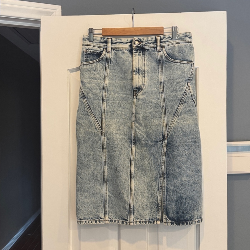 IRO Blue Denim Skirt